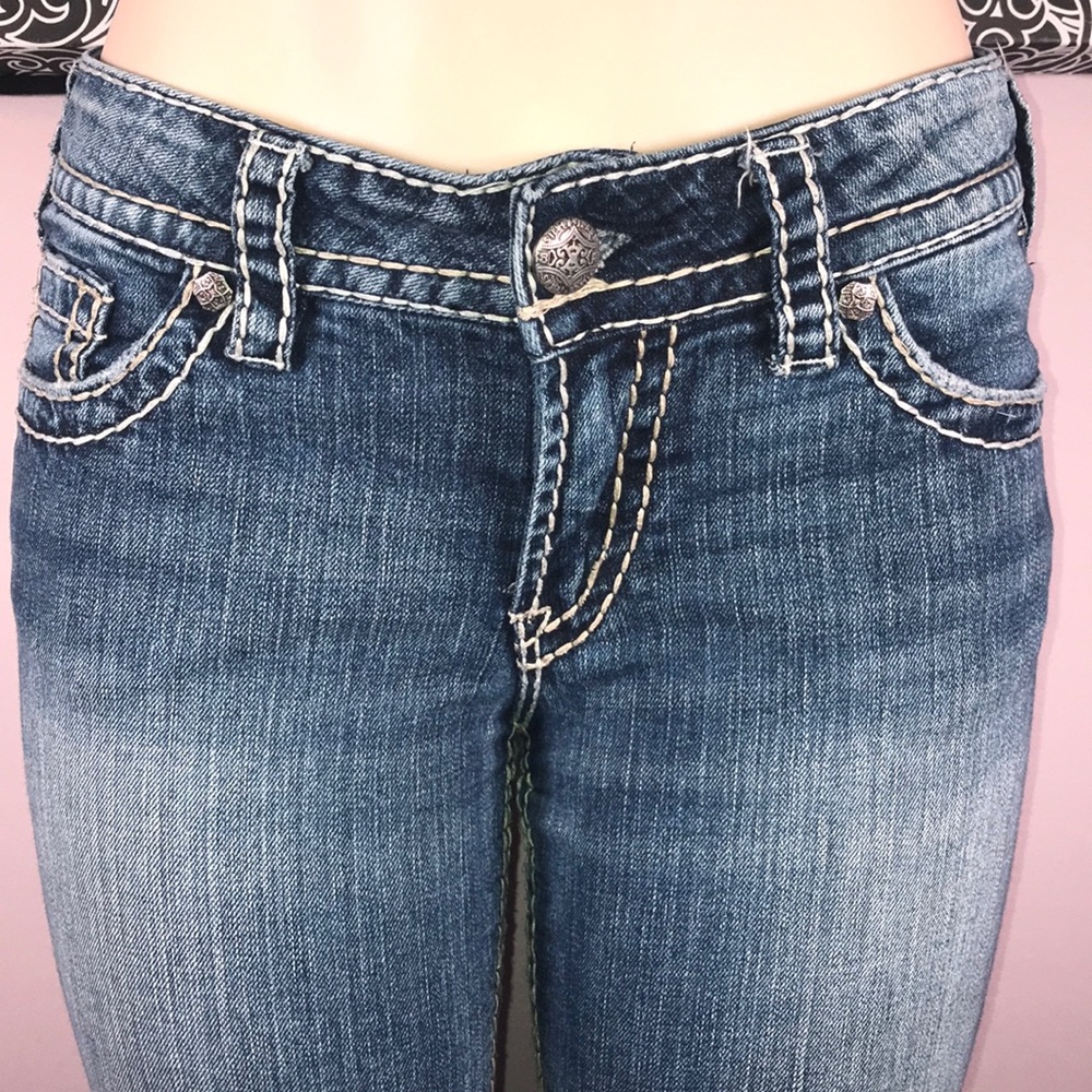 Silver denim jeans ๐ Size 28 ๐ - Picture 5 of 8